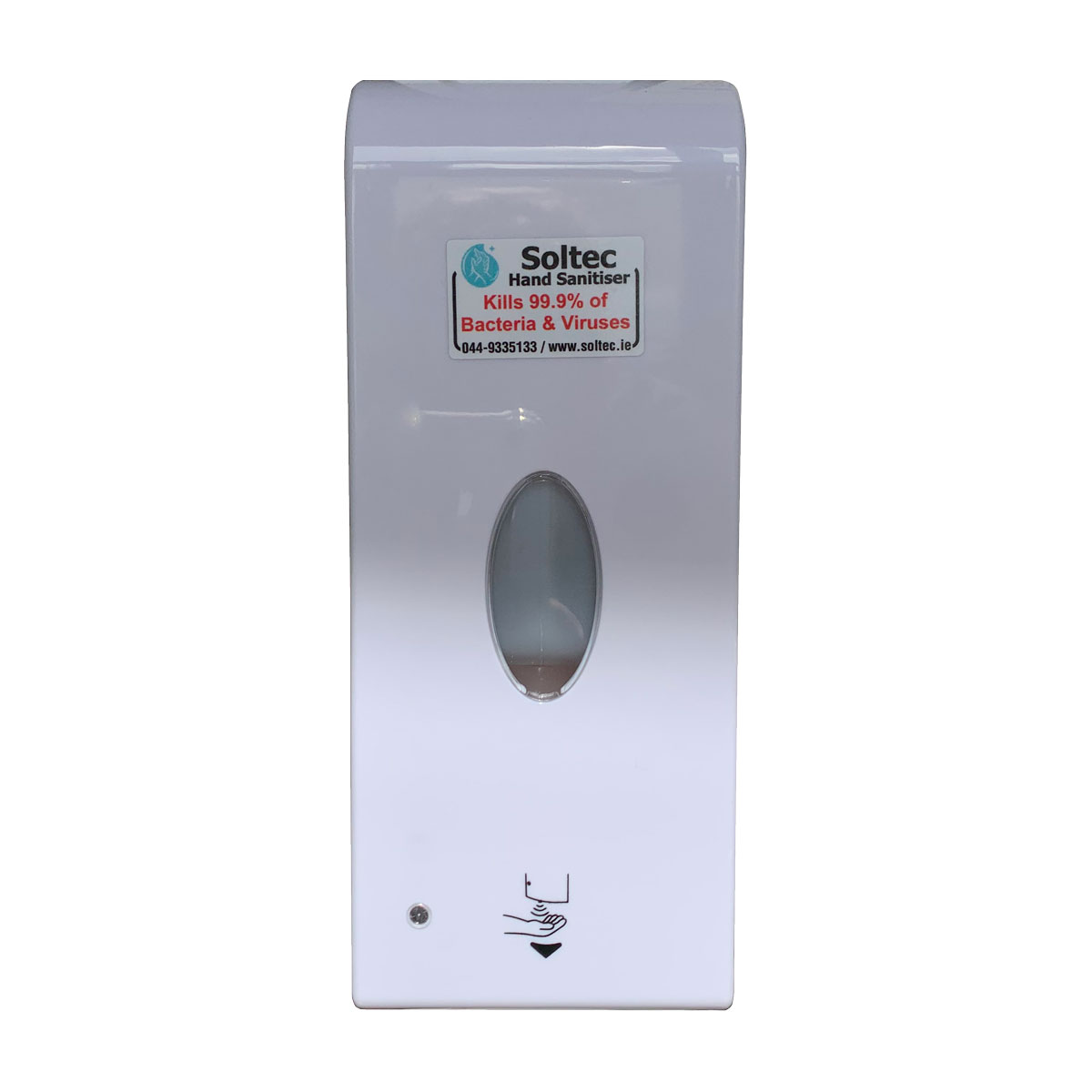 Image of a bottle of high alcohol hand sanitiser available to buy from Soltec.ie
